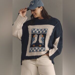 Pilcro Chunky Crew-Neck Sweater